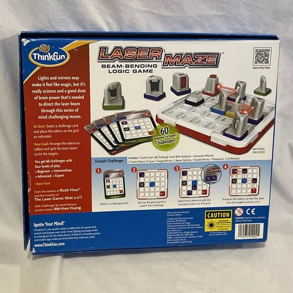 LASER MAZE Beam Bending Logic Game - STEM Toy - Board Game - Complete - Picture 7 of 11